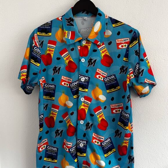 Miami Marlins Goya edition button down light weight 305 Miami livin Sz M - Picture 6 of 6